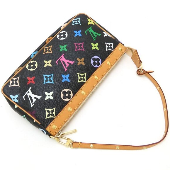 LOUIS VUITTON Black Monogram Pouch - Picture 3 of 9